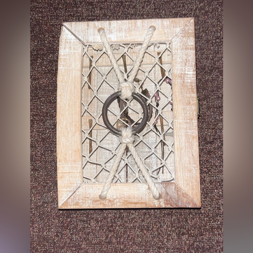 🌊 One of a Kind find Nautical Wooden Jewelry Box ⚓️